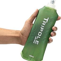 Tripole Hydration & Water Soft Flask for Running and Cycling | 500 mL (Green)-45