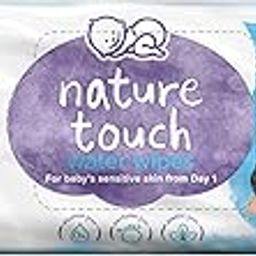 Himalaya Nature Touch Water Baby Wipes |72 Wipes - Pack of 1| 99% Pure Water | 100% Plant-Based Biodegradable Wipes | Organic Coconut Oil | for Sensitive Skin from Day 1 |Unscented-50
