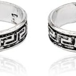 925 Silver Zig Zag Oxidized Toe Ring for Women | Gift for Every Occassion | With Certificate of Authenticity and 925 Stamp | 6 Month Warranty-image-83