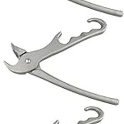 UJEAVETTE 3 Pcs Aluminum Anti-hot Pizza Pan Bowl GriABSer Plier Cookware Kitchen Gadget-image-42