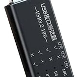 USB C to USB 3.2 Interfaces Tester Detectors with LED Display for Fast Charging and Data Transfer Up to 10Gbps-image-0