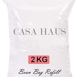 Casa Haus Premium Virgin Grade Thermocol Balls Refill for Pillows, Sofa, Bean Bags, Soft Toys & Beans for Bean Bag Refill 2 Kg (White)-image-21