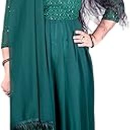 Women Green Colour Plazo-image-89