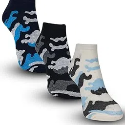 dollar Athletic Ankle Length Cotton Socks Men & Women, Solid Sports Cushion Sneaker Unisex Socks Combo for Running, Cycling & Gym, Odour Free (Pack of 3)-picture-0