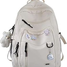 Ubervia Aesthetic Backpacks, School Backpack Teen Lightweight College Daypack for Teens Girls Women Students-image-38