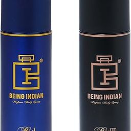 Being Indian Bi-I & Bi-III Long-Lasting Deodorant Combo for Men & women | Citrus, Spicy, Woody & Floral Scent | Body Spray with Musk & Sandalwood Notes – 150ml Each (Pack of 2)-image-42
