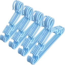 Kuber Industries Kids Hanger | Plastic Baby Clothes Hanger | Hanger for Wardrobe | Kids Hangers for Clothes | Hanger for clothes | Mizano Kids Hangers | 20 Piece | Sky Blue-image-46