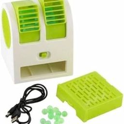 QUICK5 Mini USB Air Cooling Fan For Desk Rechargeable USB Portable Desktop Dual Blower Air Cooler (MULTICOLOUR)-image-115
