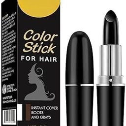 Lipstick Shape Hair Color Dyeing Pen Hair Pure Hair Color Dyeing Plant Hair Stick Temporary Hair Dye for Covering White Hair Hair Color Dye Pencil (Black) Pack of 1 Net Weight: 3.5g-image-8