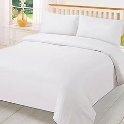 Hardeep 300 TC Plain Solid Glace Cotton Queen Size Double Bedsheet for Home, Hotel, Guest Room (90 X 100 Inch)-25