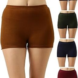 Aditi Women's Bloomer |100% Cotton Underwear, Boyshorts, Comfort Fit | Solid (Combo Pack of 5) (Available in Plain/Print)-image-34
