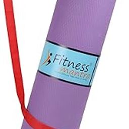 Fitness Mantra® 4mm Anti-Slip Yoga Mat for Yoga Exercise |Qnty.-1 Pcs.| With Carrying Strap| Purple|-image-96