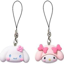 Kuromi | Cinnamoroll dog | Melody doll Crystal Candy jelly type hard | matte Pendant Phone Charms cute for girls hanging Keychain accessories necklace bracelet 2pc-image-19