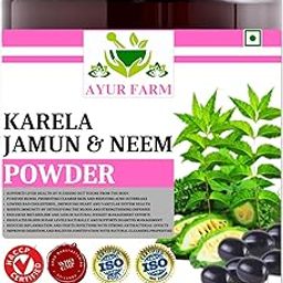 Karela Jamun Powder with for Sugar Managment | Neem Karela Jamun Powder 300g (Pack of 1)-image-10