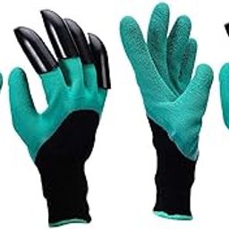 Oblivion Plastic Gardening Gloves With ABS Claws for Digging | Right Hand Fingertips | Garden Farming Work (2 Pair), Green-image-75