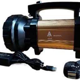 Akari Torch AK 4747L 250W Laser LED Rechargeable Search Light Torch (Any Colour: Gold/Copper Will be dispatched depending on Availability 1 pc)-image-91