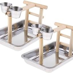 bnf® 2pcs Parrot Cockatoo Stand Climbing Game Frame Playing Cage Perch Toy|Pet Supplies | Bird Supplies | Toys|2 Set Bird Toy-image-1