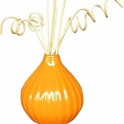 Pure Source India Ceramic Vase with 6 Pcs Reed Sticks for Home Décor || Center Table || Bedroom || Living Room and Office Decoration (Yellow)-image-92