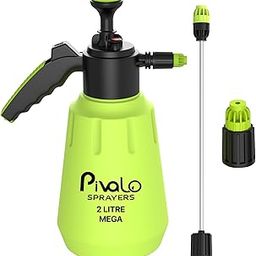 Pivalo 2L Pressure Spray Pump with Manual Handheld Nozzle & Lance Garden Sprayer Cleaning and Watering Can Gardening Bottles for Home Lawn Plant (Random, Pack of 1)-2