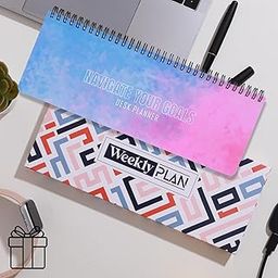 Doodle Undated Weekly Desk Planner with Daily Habit Tracker – 52-Week Wiro Planner for Goal Setting, Task Management, and Productivity (Navigator)-image-52