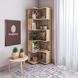 DAKSHAYANI HANDICRAFT Sheesham Solid Wood Bookshelf | Handcrafted Wooden Book Rack with Open Shelves | Durable, Termite-Resistant Storage Unit for Home & Office Use (Pine, Book 4)-image-14