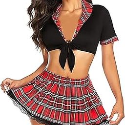 Tejasvi Enterprises Women's Lace Lingerie with Tie Top and Lingerie Skirt-image-19