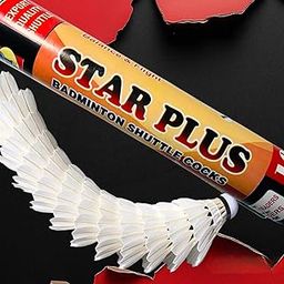 MR.Star Plus Badminton Shuttlecocks, White Feather, Pack of 10-image-53