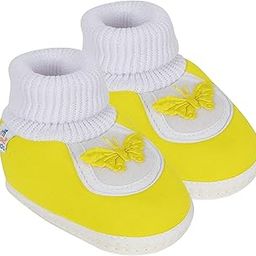 12 To 18 Months Baby Boys & Girls Cotton Butterfly Slip On Baby Booties-image-37