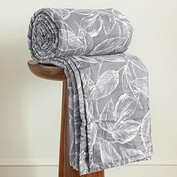 HOMEMONDE 100% Cotton Reversible Dohar Single Bed Size | AC Blanket Comforter | Soft Lightweight Bed Blanket Quilt (54 x 84 Inch, Grey, Pack of 1)-image-37