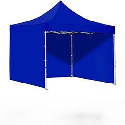 Gazebo Tent/Outdoor Tent for Events/10 x 10 Feet Canopy Tent with 3 Side Cover Water Proof Tent - 2 Minute Easy Installation Gazebo Tent (35 kgs, Blue)-image-89