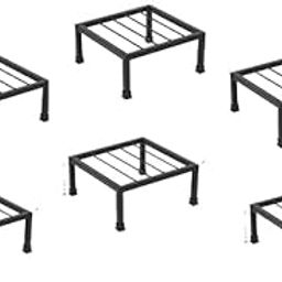H.R. HANDICRAFTS Plant Stand Square Shape Thick and Strong Leg Stand Stylish Gamla Plant Perfect Stand For Small Medium and Heavy Planters indoor and Outdoor Black (PACK OF 6, LARGE)-image-57