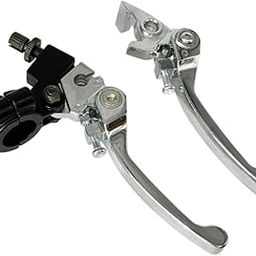 MERISHOPP 2X Brake Clutch Lever 22Mm Adjustable Clutch Brake Lever Professional Sturdy Silver-image-30