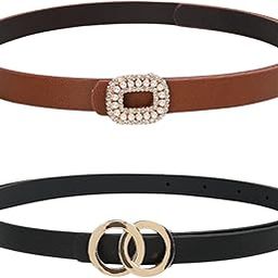 Stylish PU Waist Belt for Women – Adjustable for Jeans, Dresses & Saree – Fashionable & Comfortable – Black & White 20mm & 15mm Width, Perfect for Casual & Formal Wear-image-18