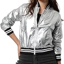 Women's Black Camouflage Puffer Regular Fit Bomber Jacket For Winter Wear | Low-Cut Standing Collar | Full Sleeve | Zipper | Casual Jacket For Woman & Girl | Stylish Jacket For Women-picture-12