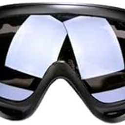MERISHOPP® 2xUV400 Protective Lens Windproof Dust-Proof Skiing Goggles Black+Gray|Sporting Goods | Winter Sports | Clothing | Goggles & Sunglasses-image-6