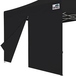 Eurmax USA 10ft Instant Canopy SunWall Middle Zipper Wall for Easy Entry and Exit,1 Pack Removable Sidewall for Pop Up Canopy Tent(Dark Black)-6