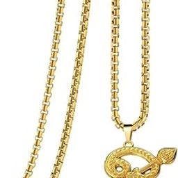 Religious God of War Lord Murugan Kartikeya Skanda Hundu Blessed Amulet Tamil Om Gada Locket for Good Health & Wealth Pendants Pendant Necklace Chain for Unisex Gold-image-22