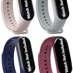 Barbet Soft Silicone Replacement Smart Band Colorful Strap Combo Pack Of 4 Compatible With Xiaomi Mi Band 3 / Mi Band 4-picture-12