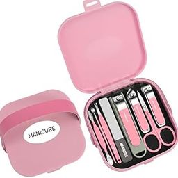 Cathiya Sales 8-in-1 Nail Clipper Set Professional Manicure & Pedicure Kit for Men & Women, Includes Nail Cutter, Scissors, Tweezers, Earpick & Multi-Tool with Compact Travel Case for Home (Pink)-image-15