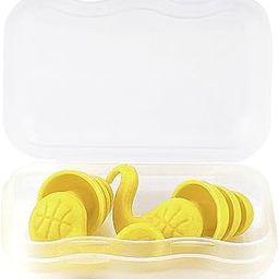 LOOM TREE® Swimming Ear Plugs With Box Reusable For Sleeping Diving Bathing Yellow | Facility Maintenance & Safety | Personal Protective Equip/Ppe | Ear Plugs & Ear Muffs | Ear Plugs-88