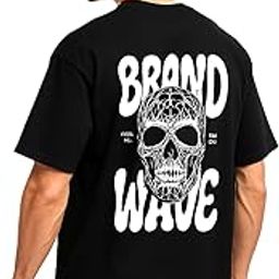 JoJo Clothing Oversized Black T-Shirt for Men – Gothic Skull Graphic Print, Streetwear Style, 200 GSM Cotton, Comfortable & Trendy-image-106