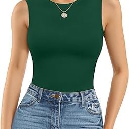 Women's Round Neck Short Sleeve T Shirts Basic Bodysuits-image-75
