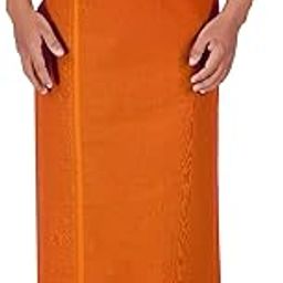 Men's Single (1.30x2.00 mtrs-4 yard) Colour Solid HB border Men Dhoti-20