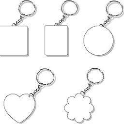 Sublimation Keychain Blank, Pack of 50 pcs - Assorted | Single Side MDF Printable with Sublimation Ink Only-image-26