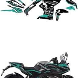 Grayfixx Torque Edition Full Body Sticker for Pulsar RS 200 | Made in Premium Gloss Vinyl with FPF (Fade Protection Film), Waterproof, Precut Sticker, Pack of 1 for Both-image-23