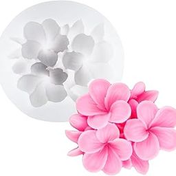 YATHAKATHA - Silicone Candle Mould Flower Shape Plumeria Frangipani Flower Design Fondant Mold for Candy Chocolate Cake Decoration Molds Clay Epoxy Resin Soap Making Chrysanthemum Moulds-image-63