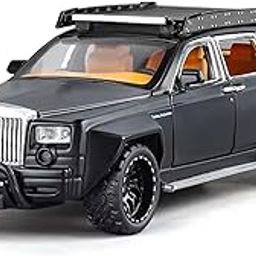Alokik Enterprise 1:32 6 x 6 Modified RR Phantom Die-Cast Metal Pull Back Car with 6 Openable Doors with Sounds and Lights Toy Decoration Car Best Gift Toys for Kids【Color As Per Stock】-34