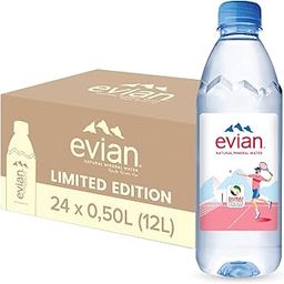 Evian Mineral Water, Naturally Filtered Drinking Water, 500ml Bottled Water Crafted by Nature, Case of 24 x 500ml Water Bottles-image-57