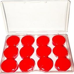Reusable Soft Silicone Earplugs, Waterproof Noise Cancelling Earplugs for Sleeping, Shooting, Airplanes, Concerts, Mowing, Pack of 6 Pair Red Silicone Balls Ear Plugs.-24