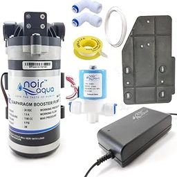 Noir Aqua RO Booster Pump Motor 100 GPD Heavy Duty Diaphragm Motor + SV + SMPS Adaptor + Pump Plate, Input 24V DC, 100% Copper Winding, 2 Year Warranty, Suitable for All Water Purifiers-picture-24